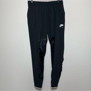 Nike Air‎ Jogger Pants Medium Black Pull On Windbreaker Gorpcore Outdoor